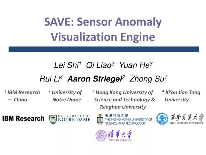 save sensor anomaly visualization engine