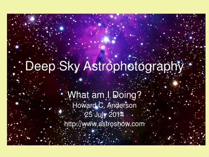 deep sky astrophotography