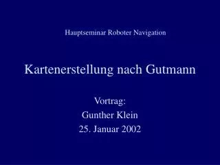 kartenerstellung nach gutmann
