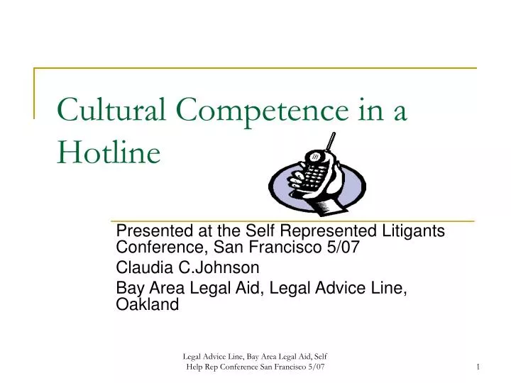 cultural competence in a hotline