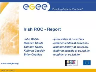 Irish ROC - Report