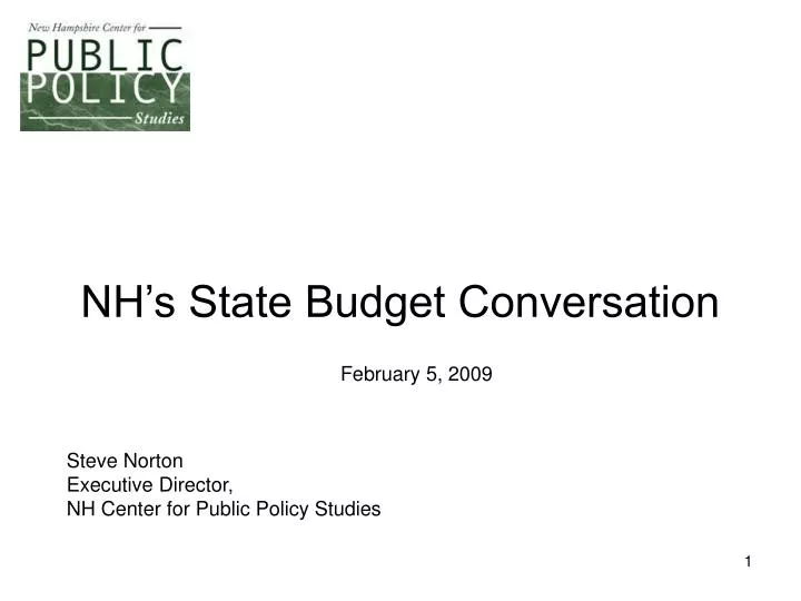 nh s state budget conversation