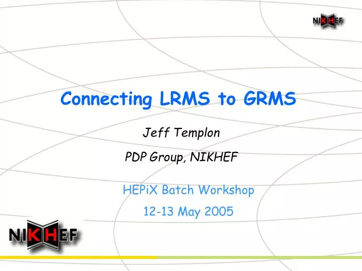 connecting lrms to grms
