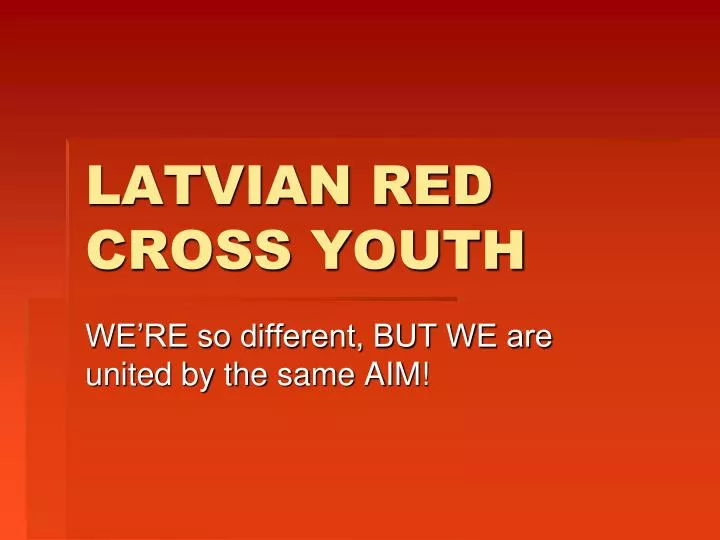 latvian red cross youth