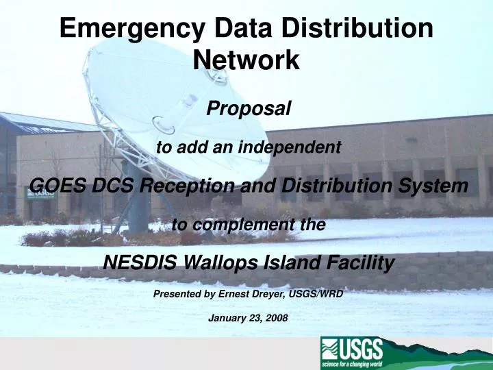 emergency data distribution network