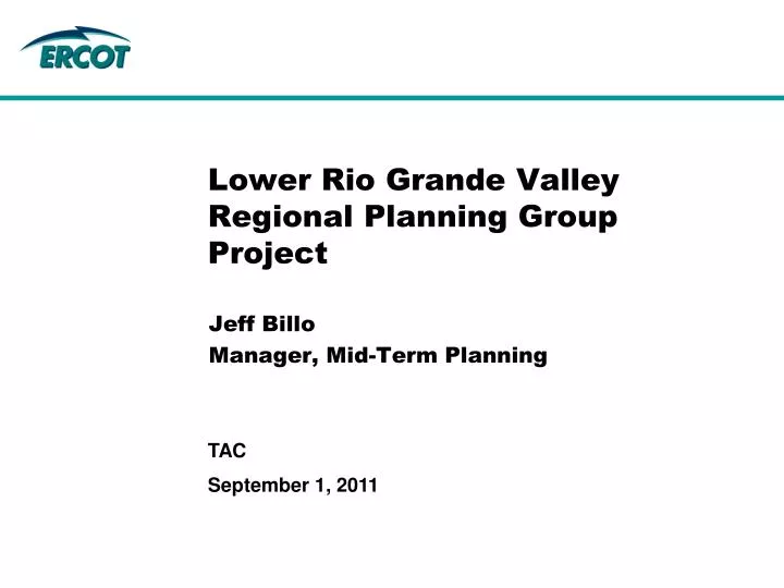 lower rio grande valley regional planning group project