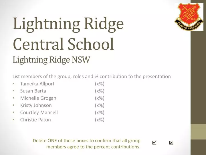 lightning ridge central school lightning ridge nsw