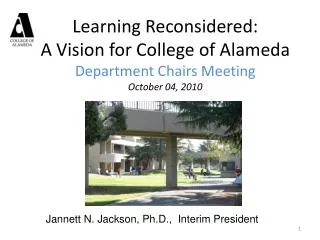 Jannett N. Jackson, Ph.D., Interim President