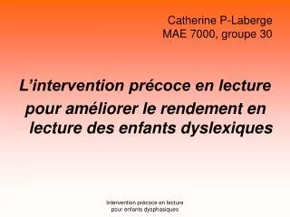catherine p laberge mae 7000 groupe 30