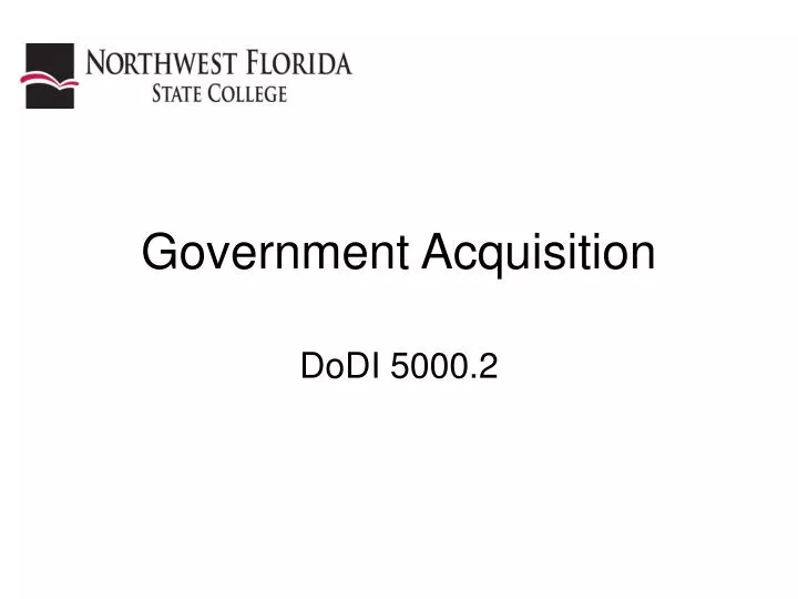 government acquisition