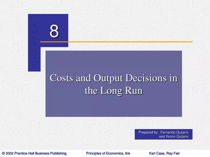 costs and output decisions in the long run