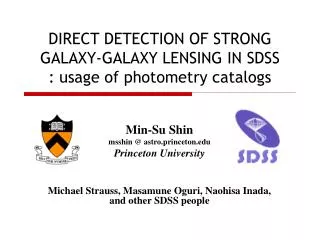 DIRECT DETECTION OF STRONG GALAXY-GALAXY LENSING IN SDSS : usage of photometry catalogs