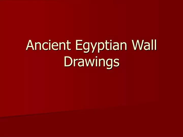 ancient egyptian wall drawings
