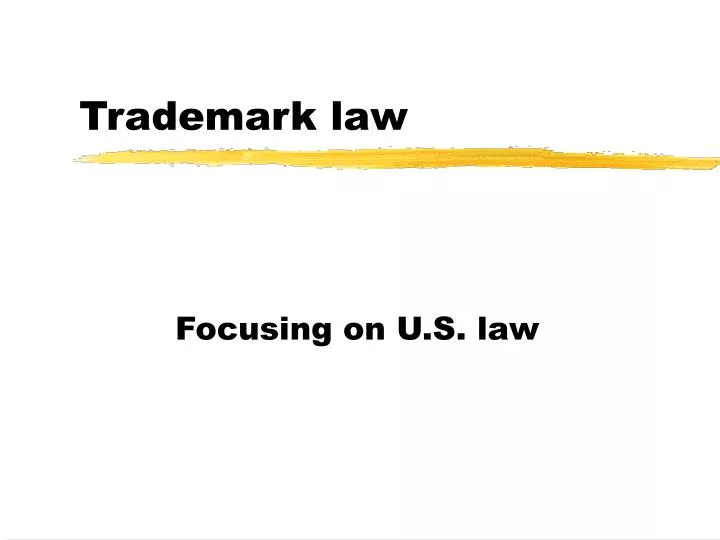 trademark law