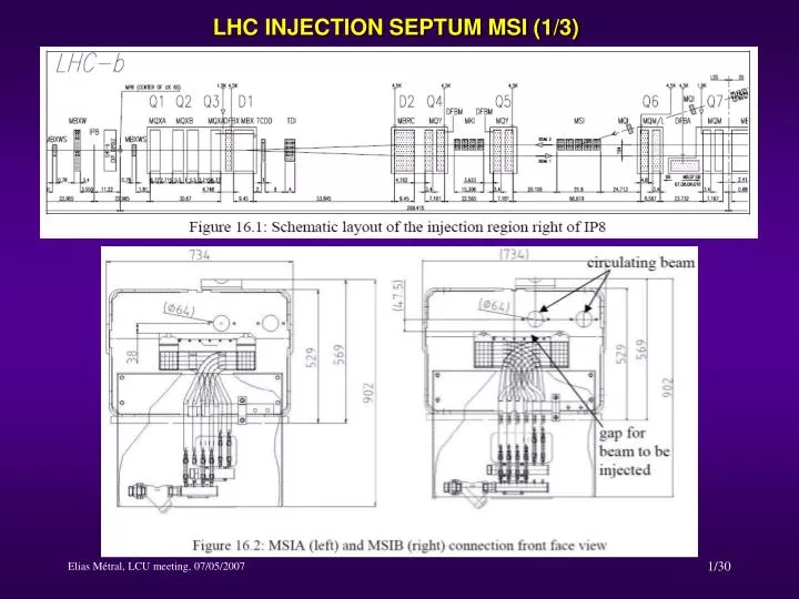 lhc injection septum msi 1 3