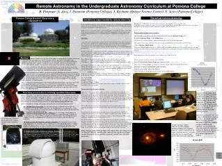 Remote Astronomy in the Undergraduate Astronomy Curriculum at Pomona College