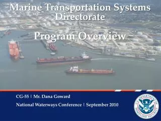 Marine Transportation Systems Directorate Program Overview