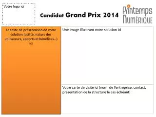 candidat grand prix 2014