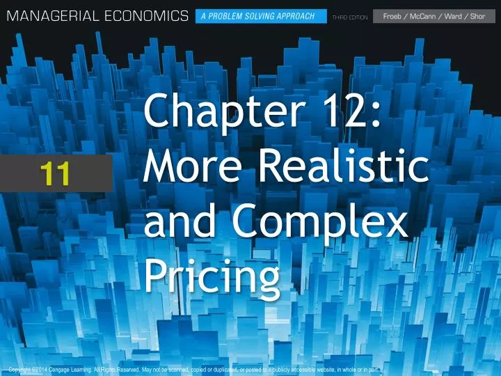 chapter 12 more realistic and complex pricing