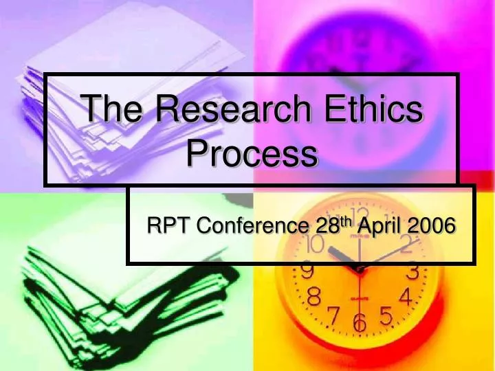 the research ethics process