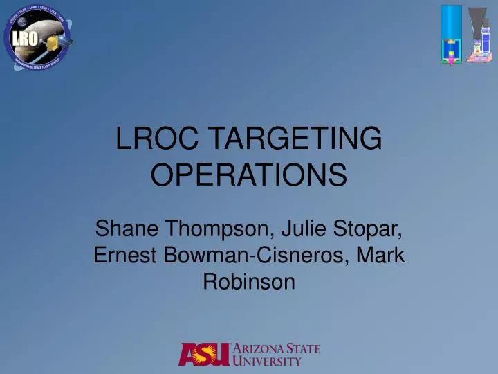 lroc targeting operations