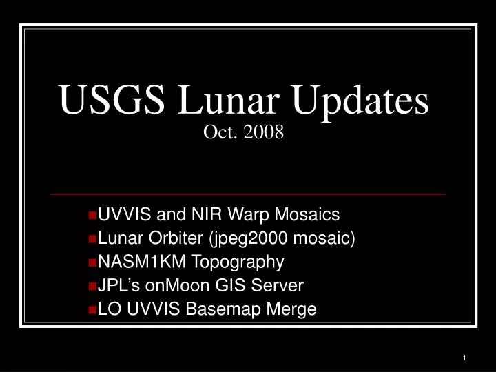 usgs lunar updates oct 2008