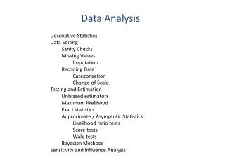 Data Analysis