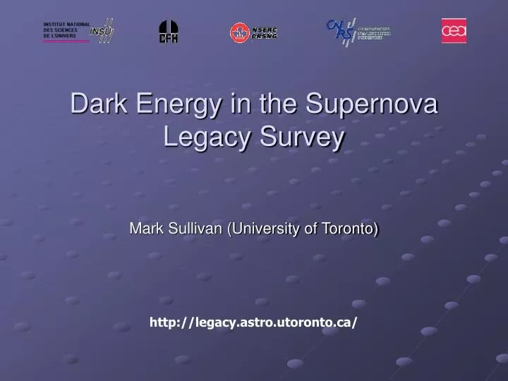 dark energy in the supernova legacy survey
