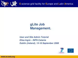 gLite Job Management.