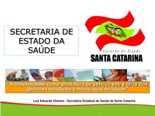 a universidade como produtora de servi o sob a tica dos gestores estaduais e municipais de sa de