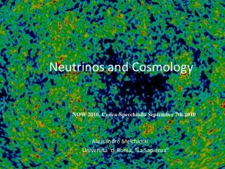 Neutrinos and Cosmology