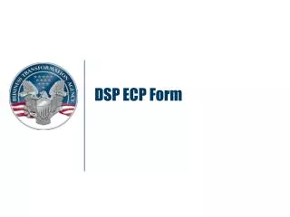 DSP ECP Form