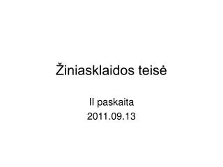 iniasklaidos teis