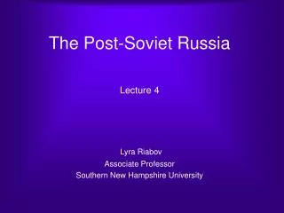 the post soviet russia