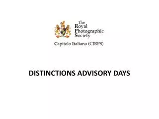 distinctions advisory days