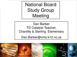 National Board Study Group Meeting