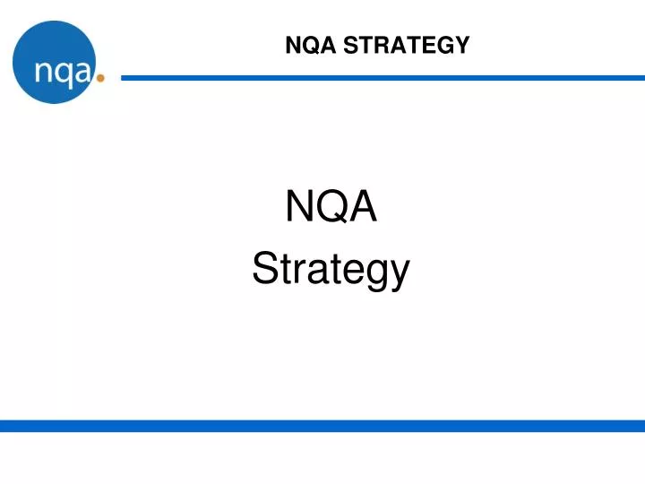 nqa strategy