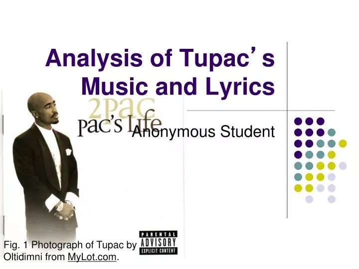 analysis of tupac s music and lyrics