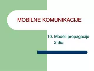 mobilne komunikacije