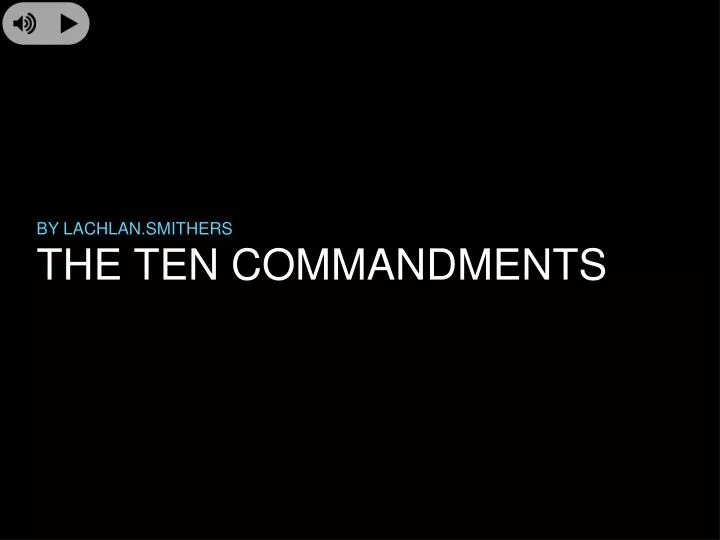 the ten commandments