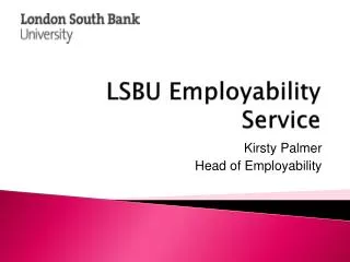 LSBU Employability Service