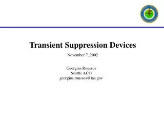 Transient Suppression Devices November 7, 2002