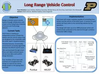 Long Range Vehicle Control