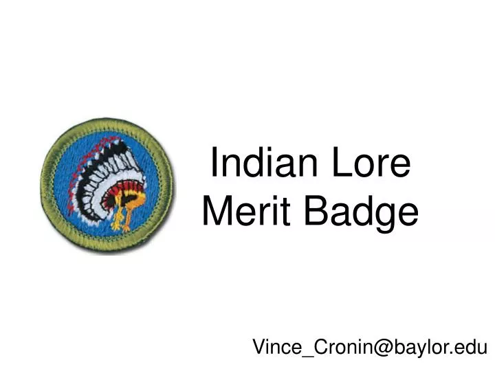 indian lore merit badge