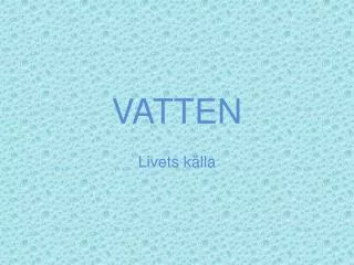 vatten