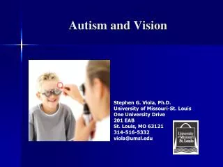 Autism and Vision