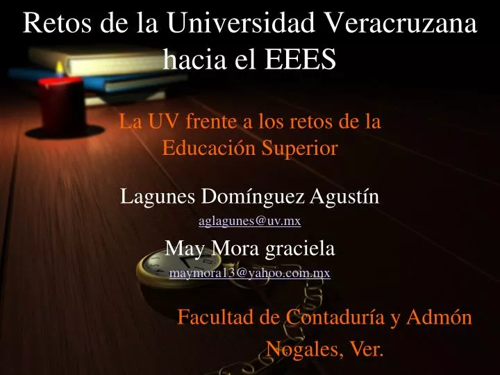 retos de la universidad veracruzana hacia el eees