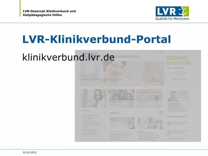 lvr klinikverbund portal