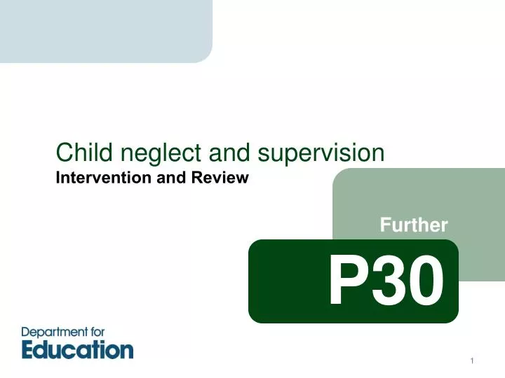 child neglect and supervision