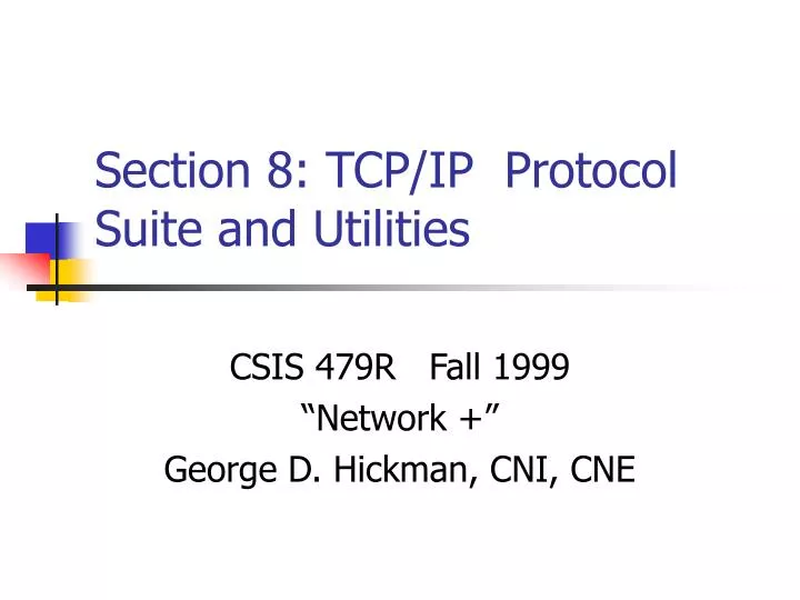 section 8 tcp ip protocol suite and utilities
